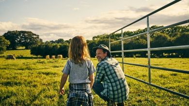 farmer and daughter