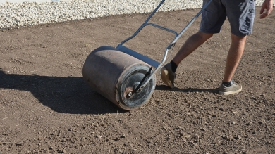 rolling out dirt